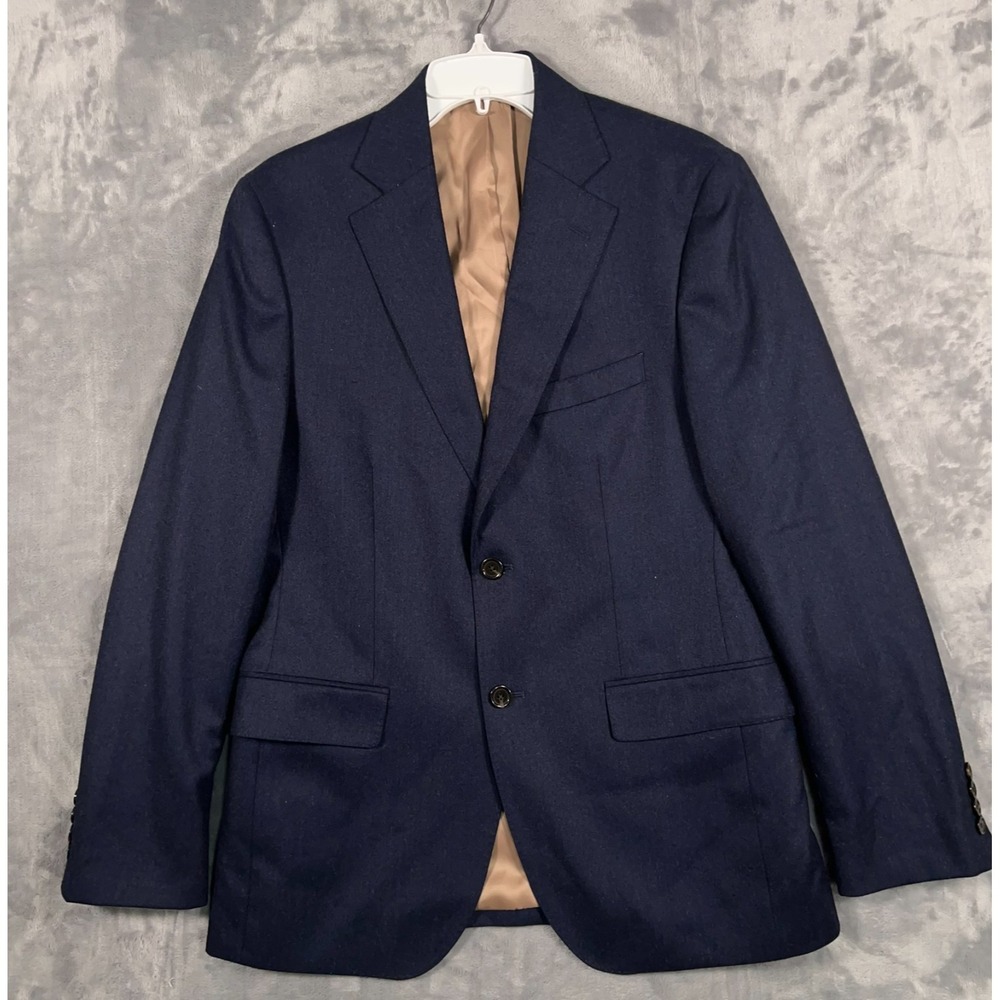 Vitale Barberis Canonico Suit Jacket Mens 40 Navy Blue Blazer Wool Sport Coat